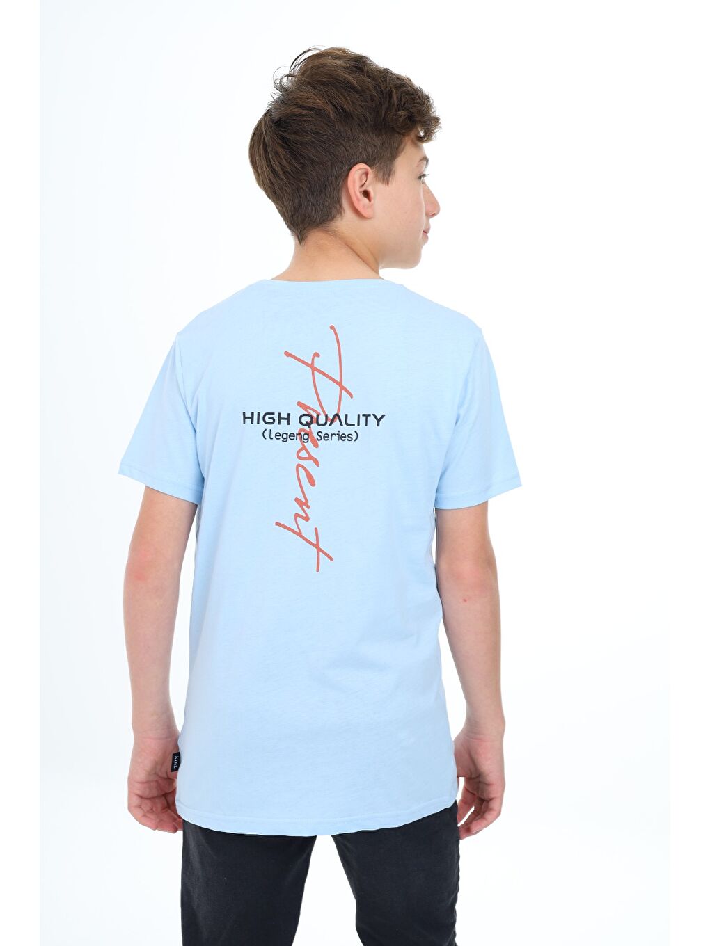 Mavi Erkek Çocuk Baskılı Tişört-2