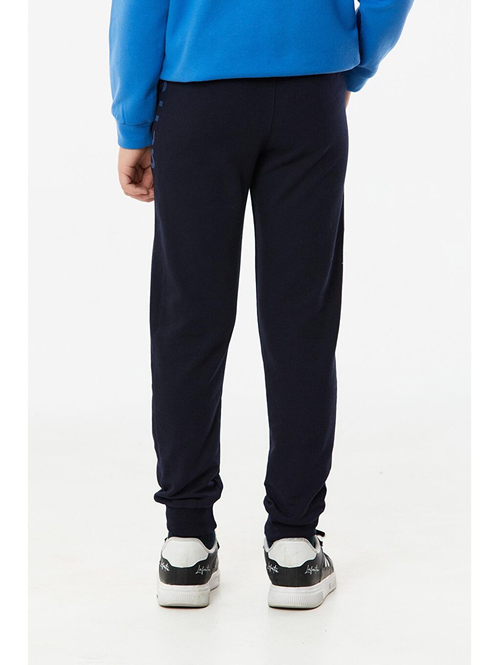 Lacivert Baskılı Beli Lastikli Erkek Çocuk Eşofman Altı-2