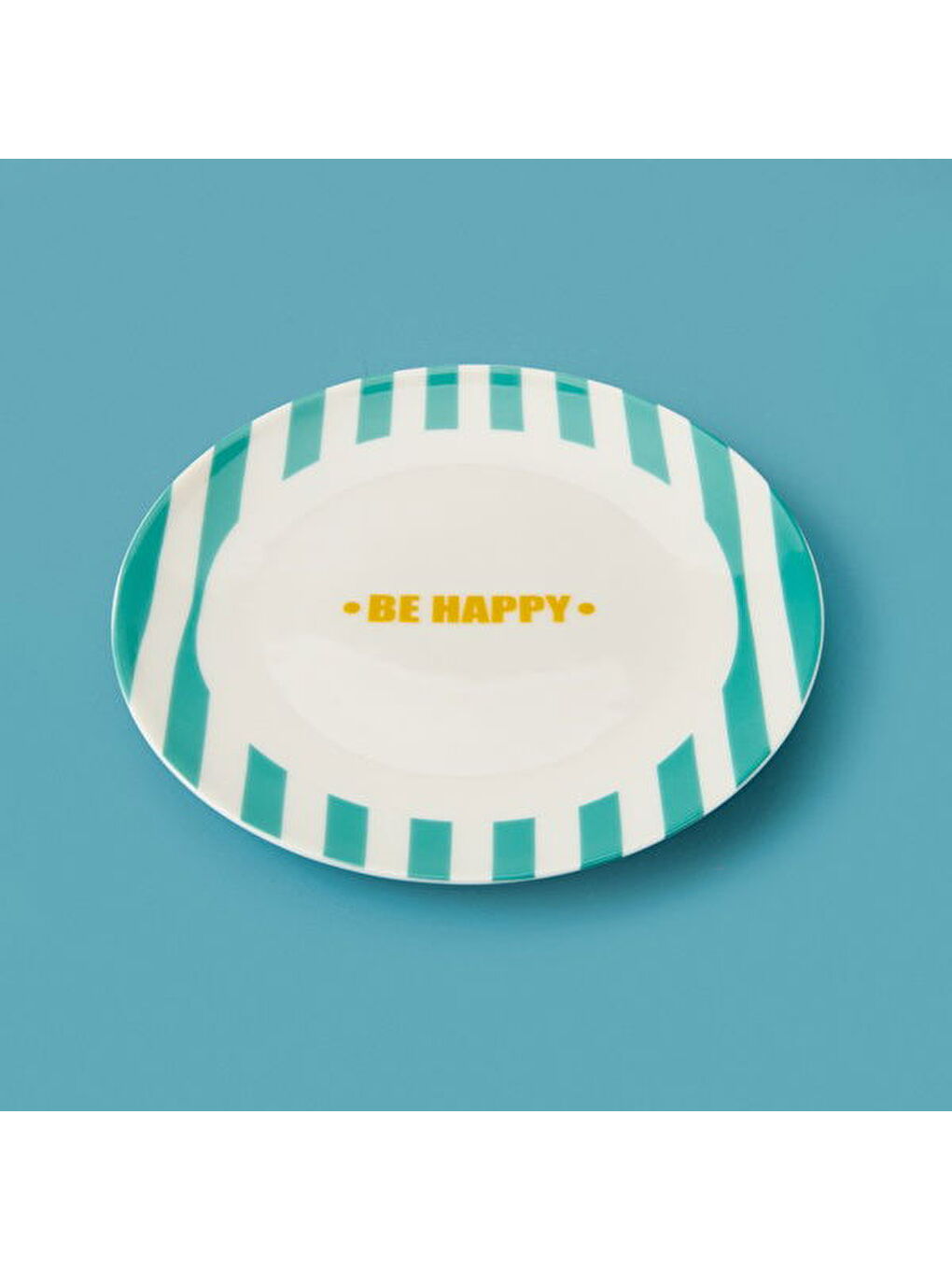 Evidea Kitchen Be Happy Tatlı Tabağı - Yeşil - 19 cm