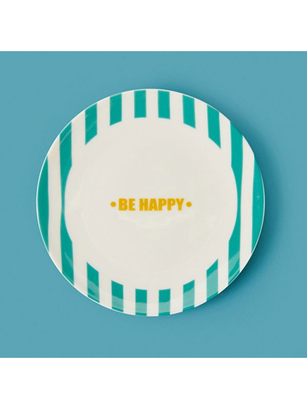 Evidea Kitchen Be Happy Tatlı Tabağı - Yeşil - 19 cm - 1