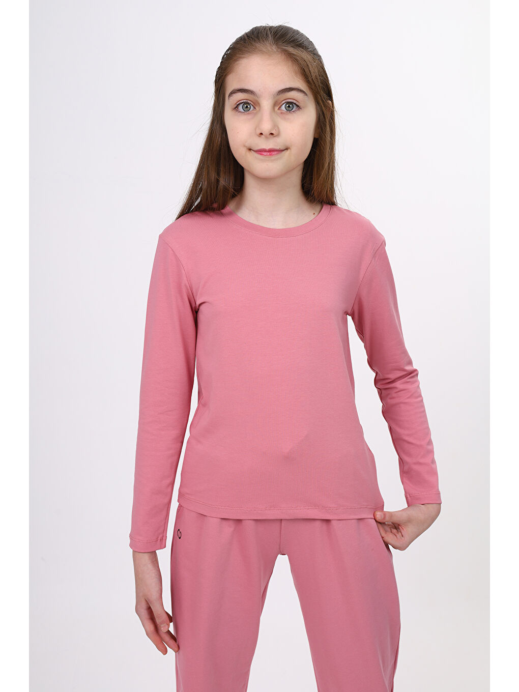 Pembe Kız Çocuk Baskılı Tişört-3