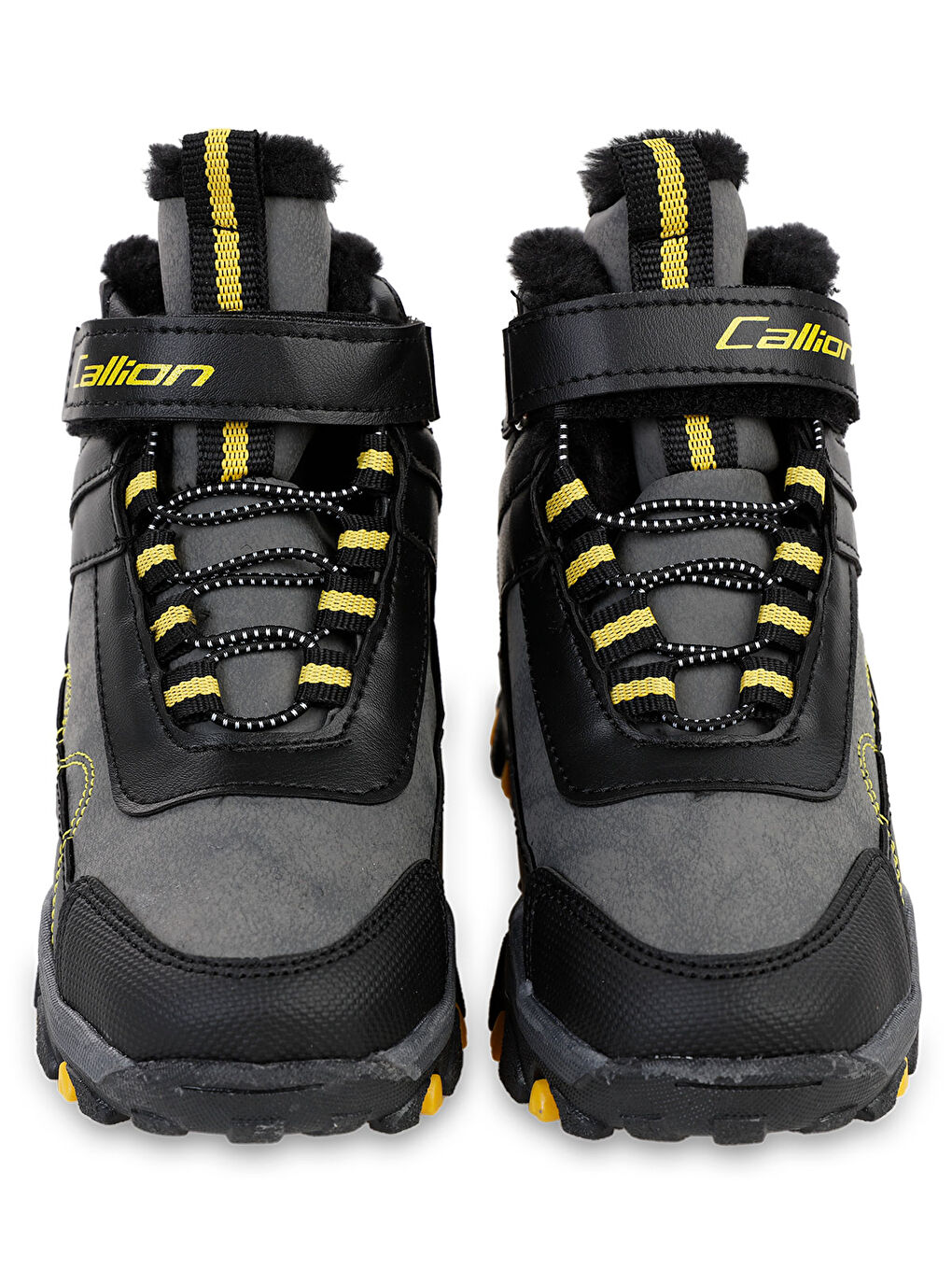 Gri Erkek Çocuk Bot 31-35 Numara Füme-Siyah-Sarı-2