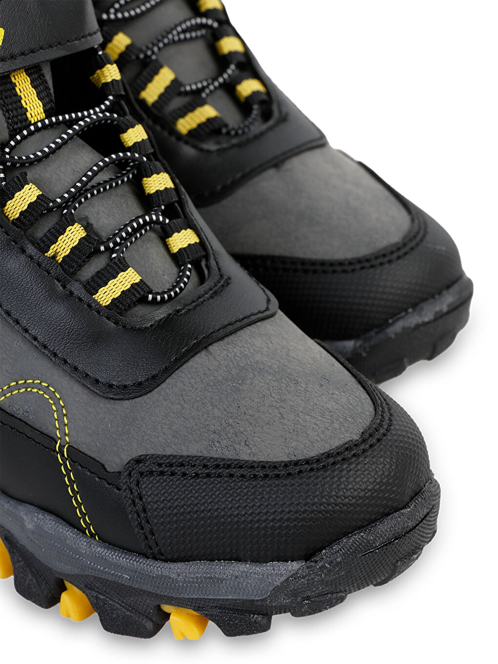 Gri Erkek Çocuk Bot 31-35 Numara Füme-Siyah-Sarı-3