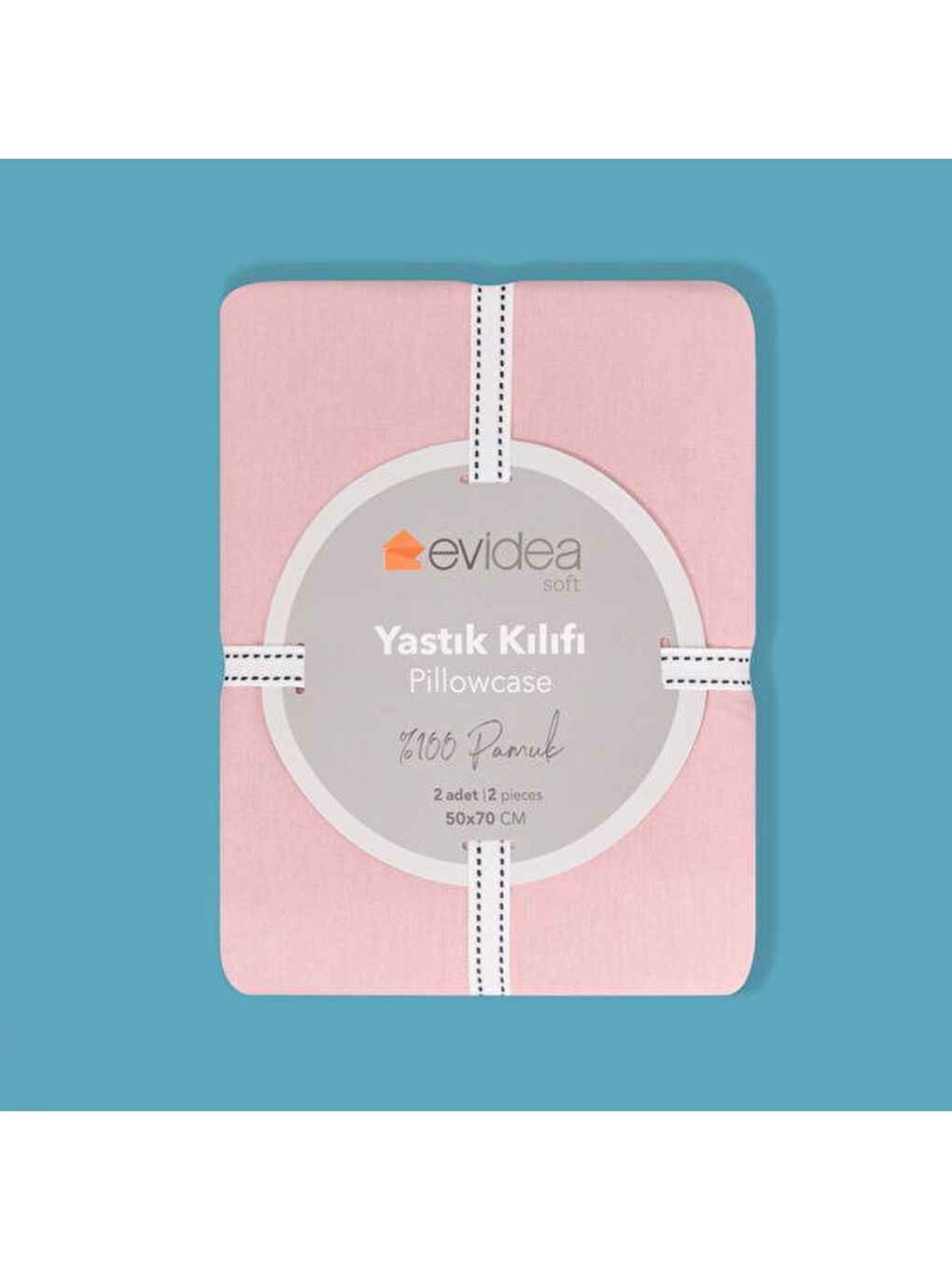 Soft Fırfırlı 2'li Yastık Kılıfı - Pembe - 50x70 cm-2