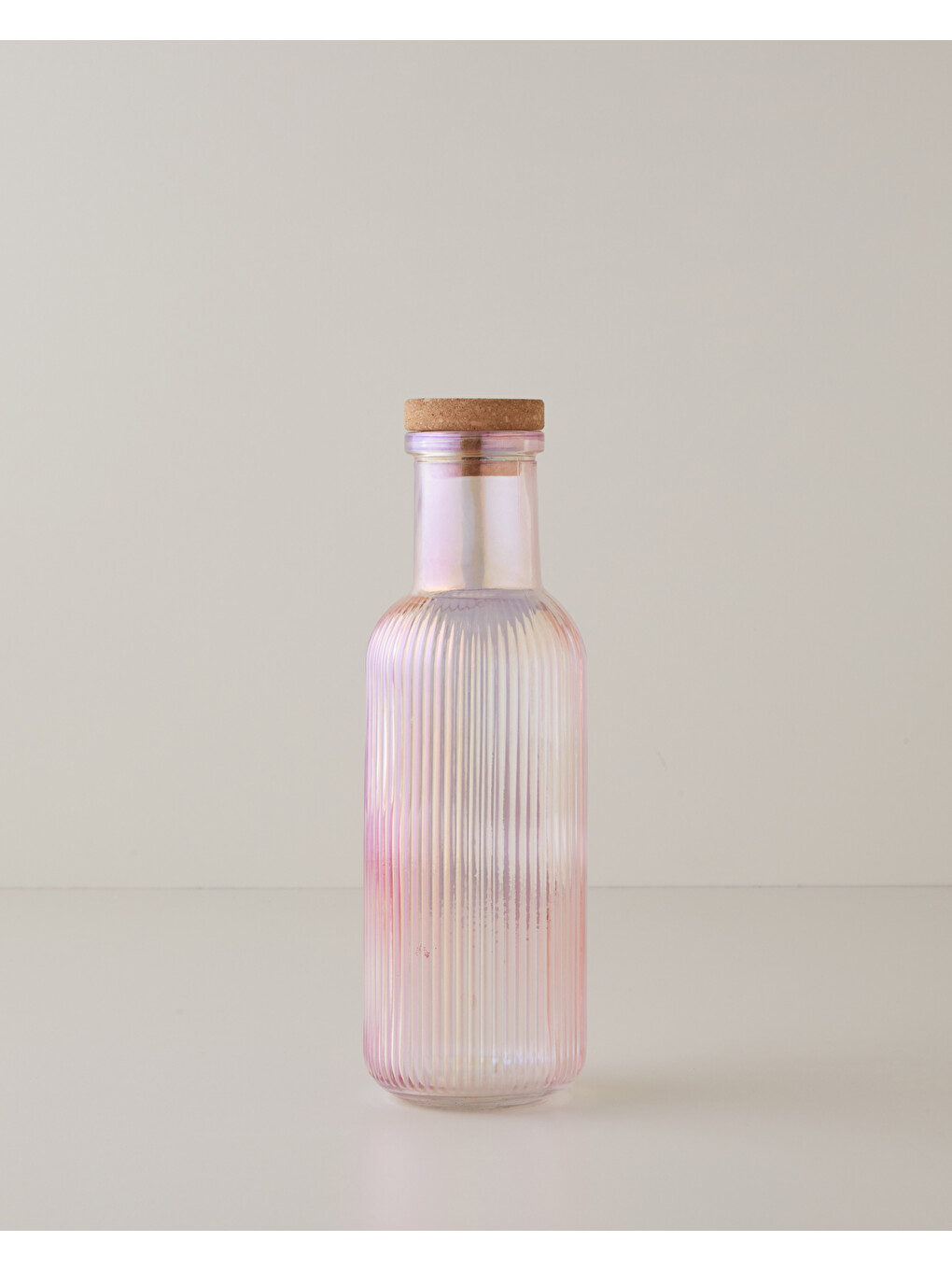 Lucan Cam Şişe 1000 Ml Pembe