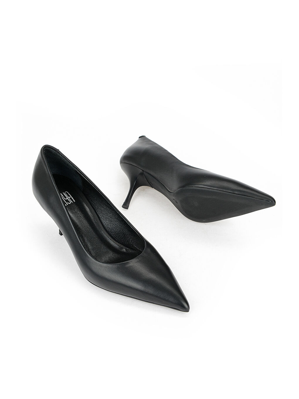 Kadın Hakiki Deri Topuklu Ayakkabı 1611059Z1312 Siyah-3