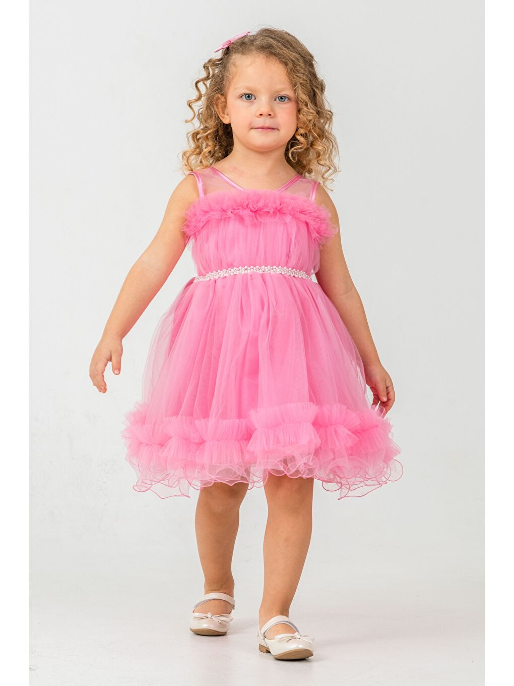 Pembe Aizona Kız Çocuk Abiye M00782