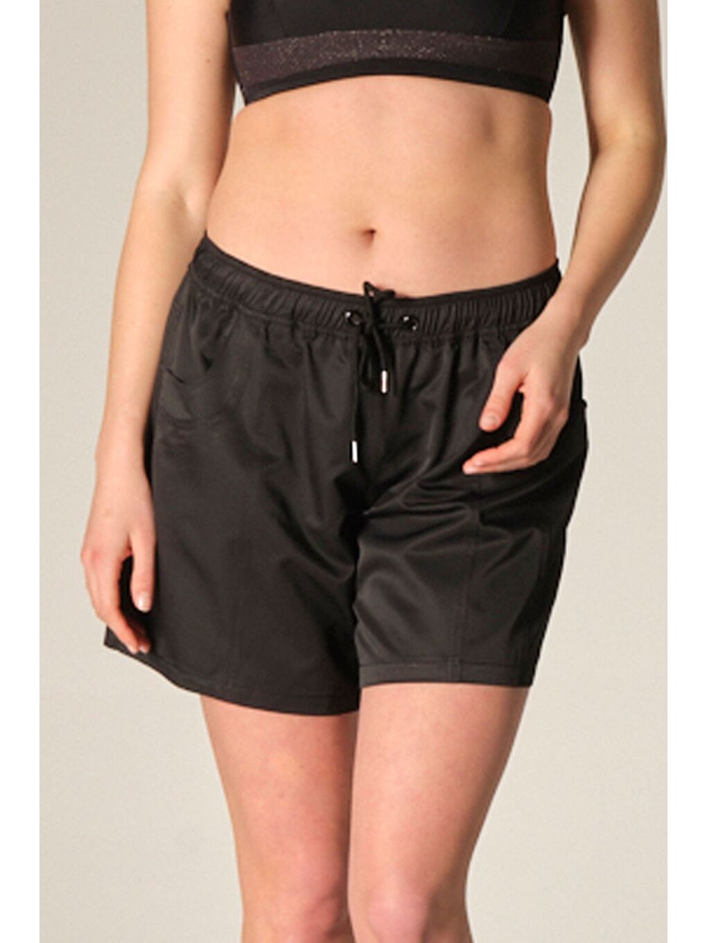 Bn-12 Kadın Deniz Şort Siyah-2