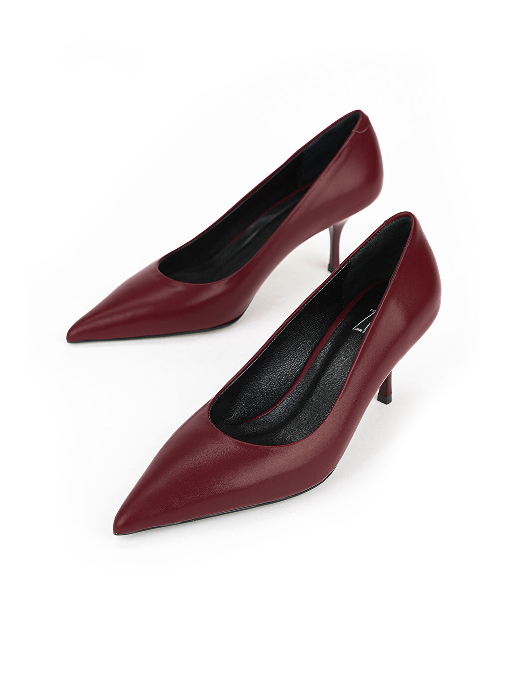 Kadın Hakiki Deri Topuklu Ayakkabı 1611059Z1312 Bordo-4