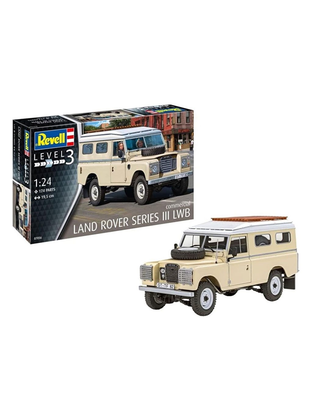 Revell Renksiz Maket Model Kit Araba Land Rover Series III LWB 250 07056