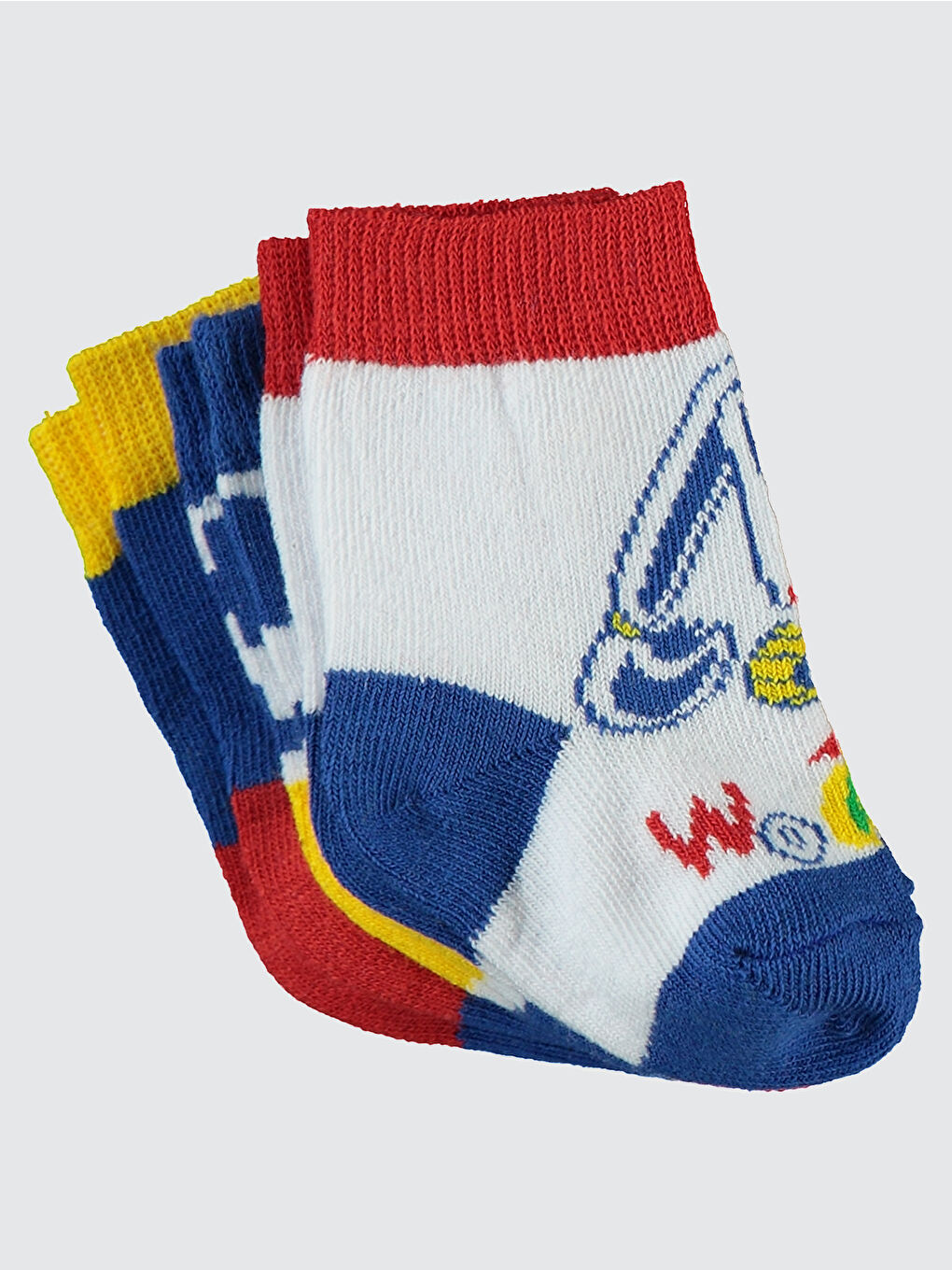 Civil Baby Erkek Bebek 3'lü Çorap Set 6-18 Ay Mavi - 2