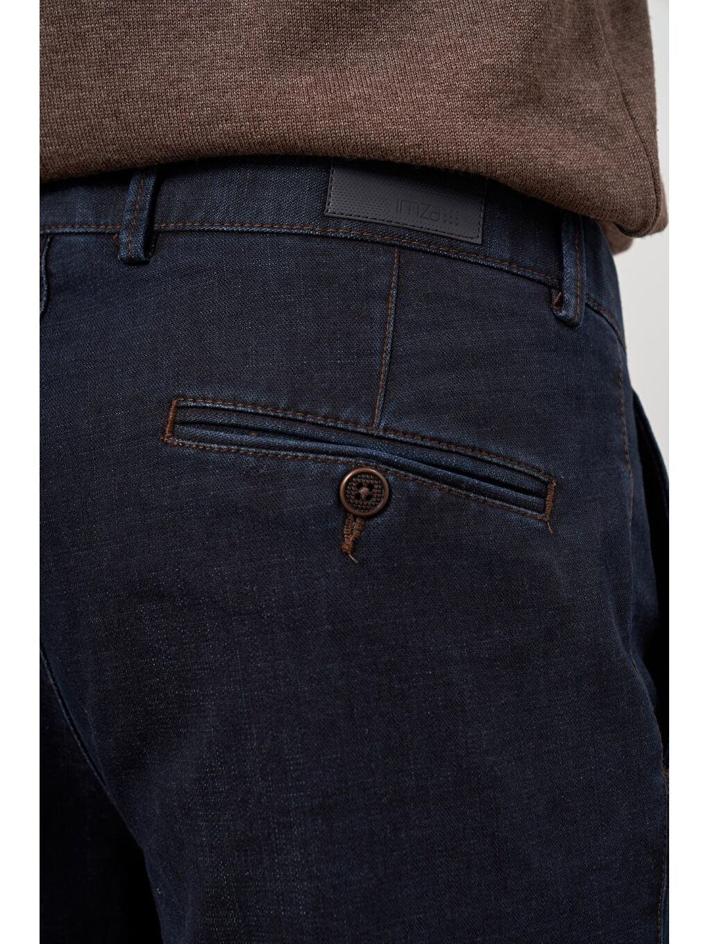 Koyu Lacivert Pamuklu Yandan Cepli Casual Comfort Fit Chino Pantolon 1003245155-5