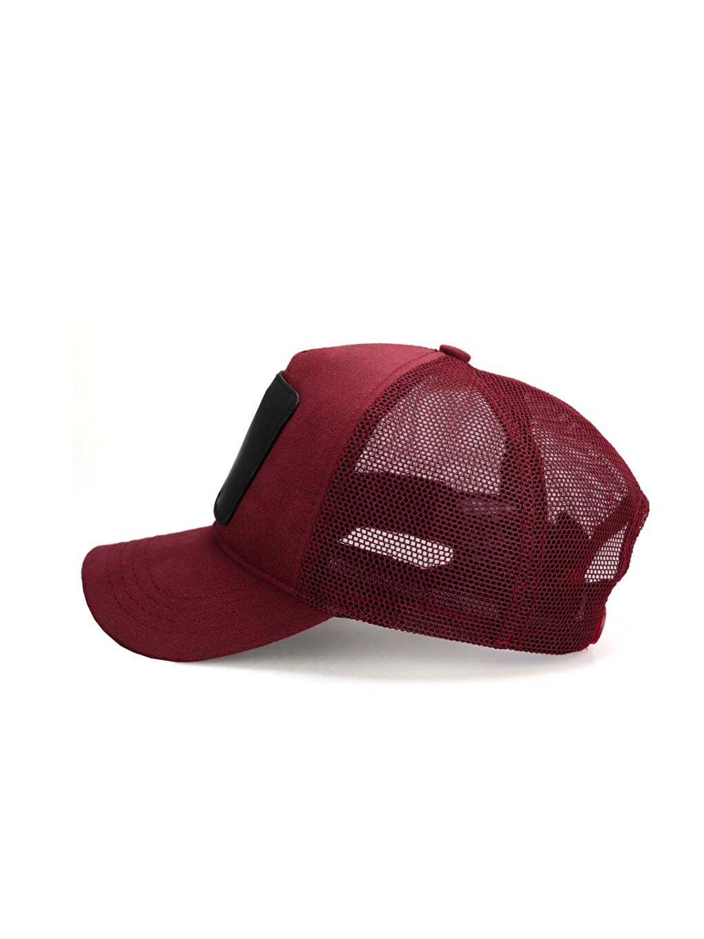 Boss Logolu Bordo Trucker Şapka-2