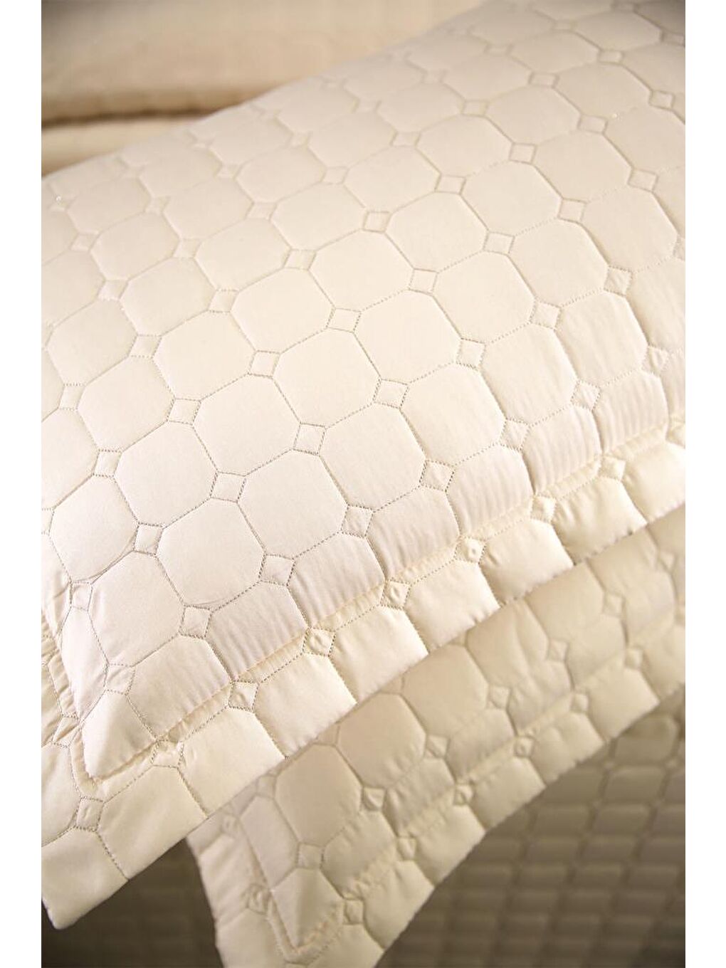 Kahverengi Estiva Çift Kişilik Yatak Örtüsü Cappucino-3