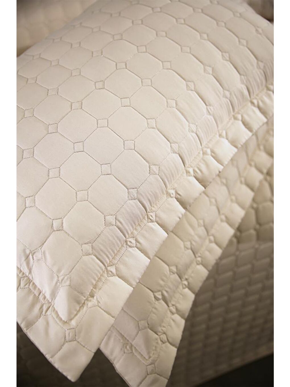 Kahverengi Estiva Çift Kişilik Yatak Örtüsü Cappucino-4