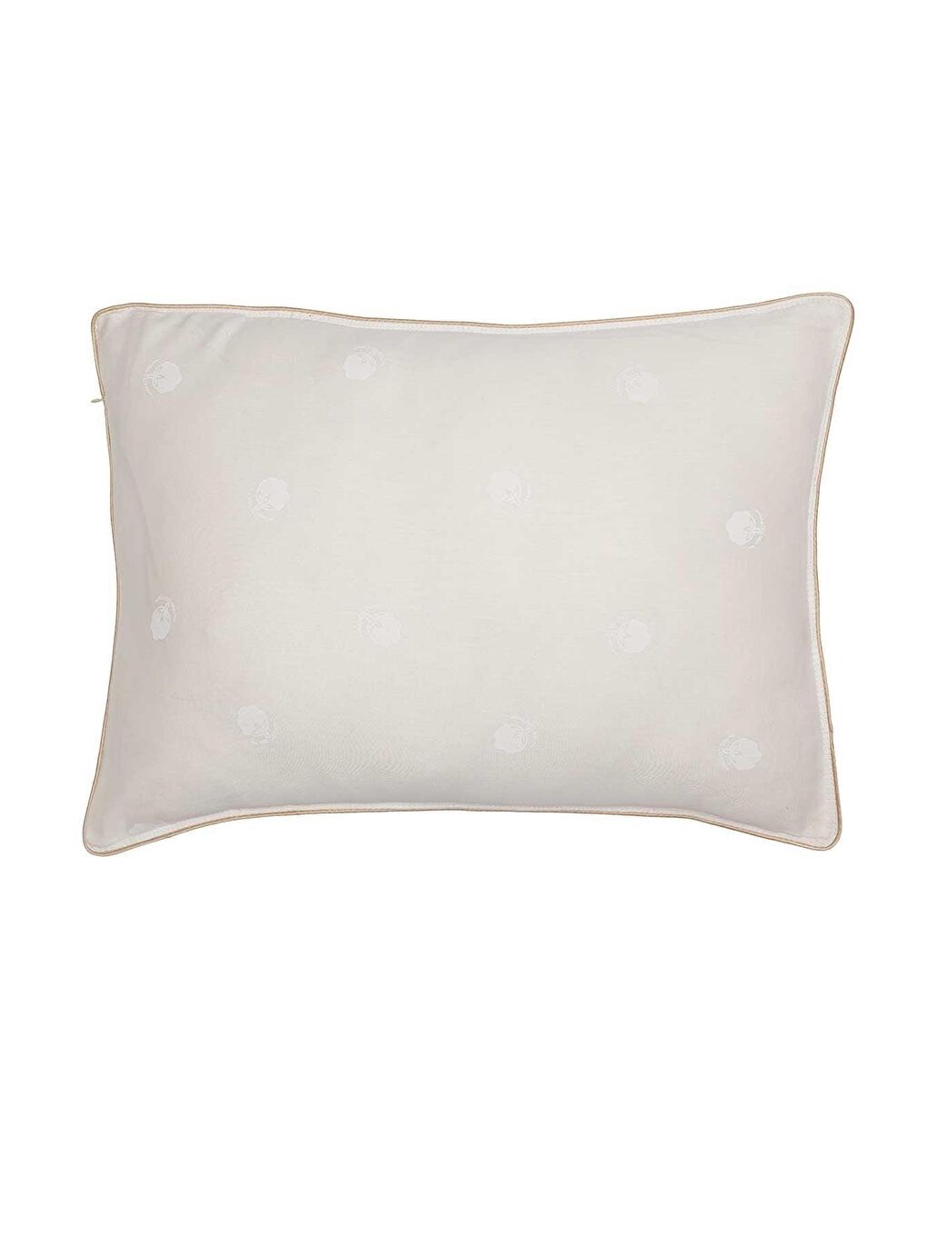 Elart Beyaz %100 Pamuk Dolgulu 72 Tel Saten Biyeli Yastık 50x70cm - 1
