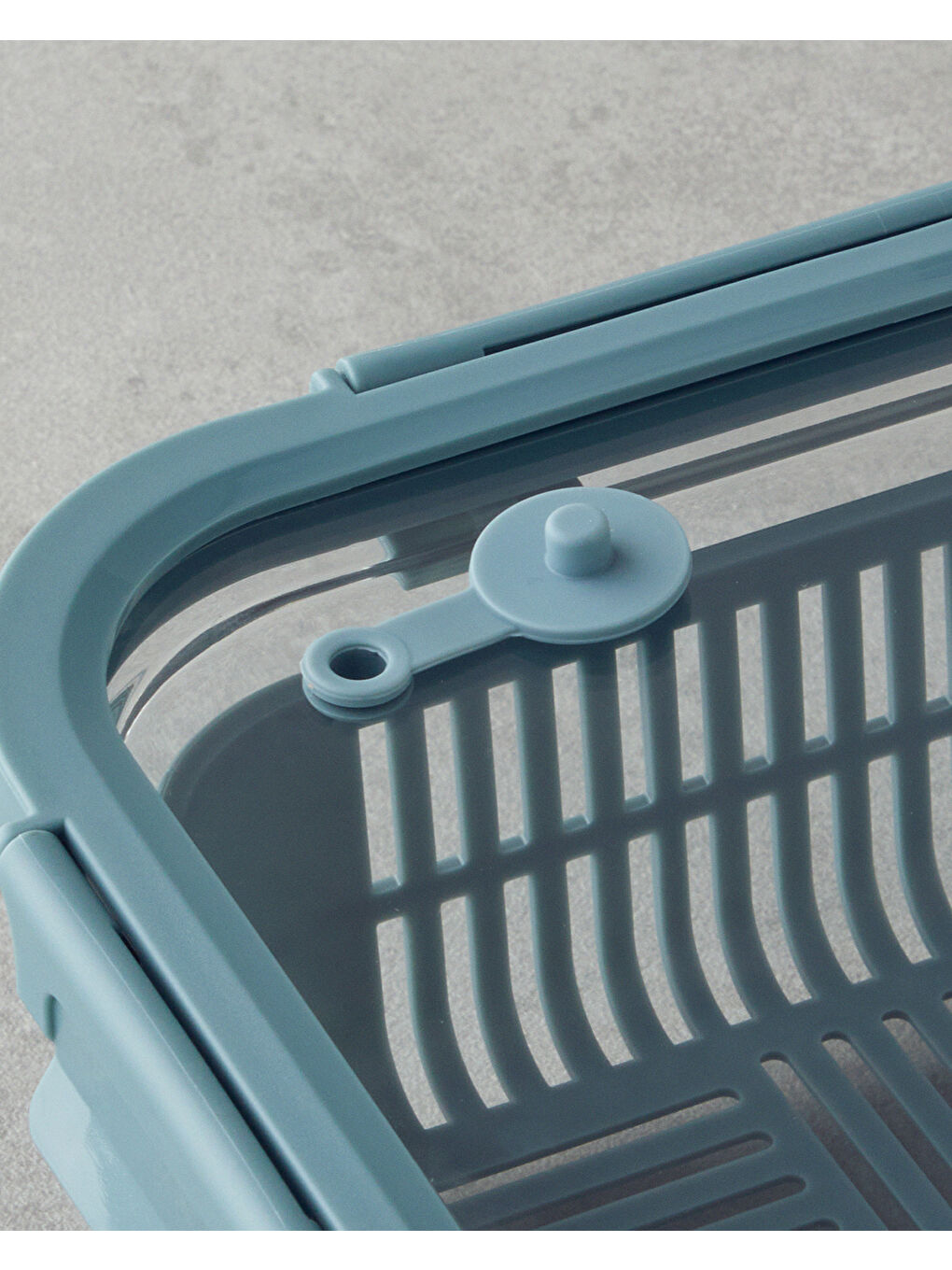 Moneta Cam Süzgeçli Saklama Kabı 1050 ml Mavi-2