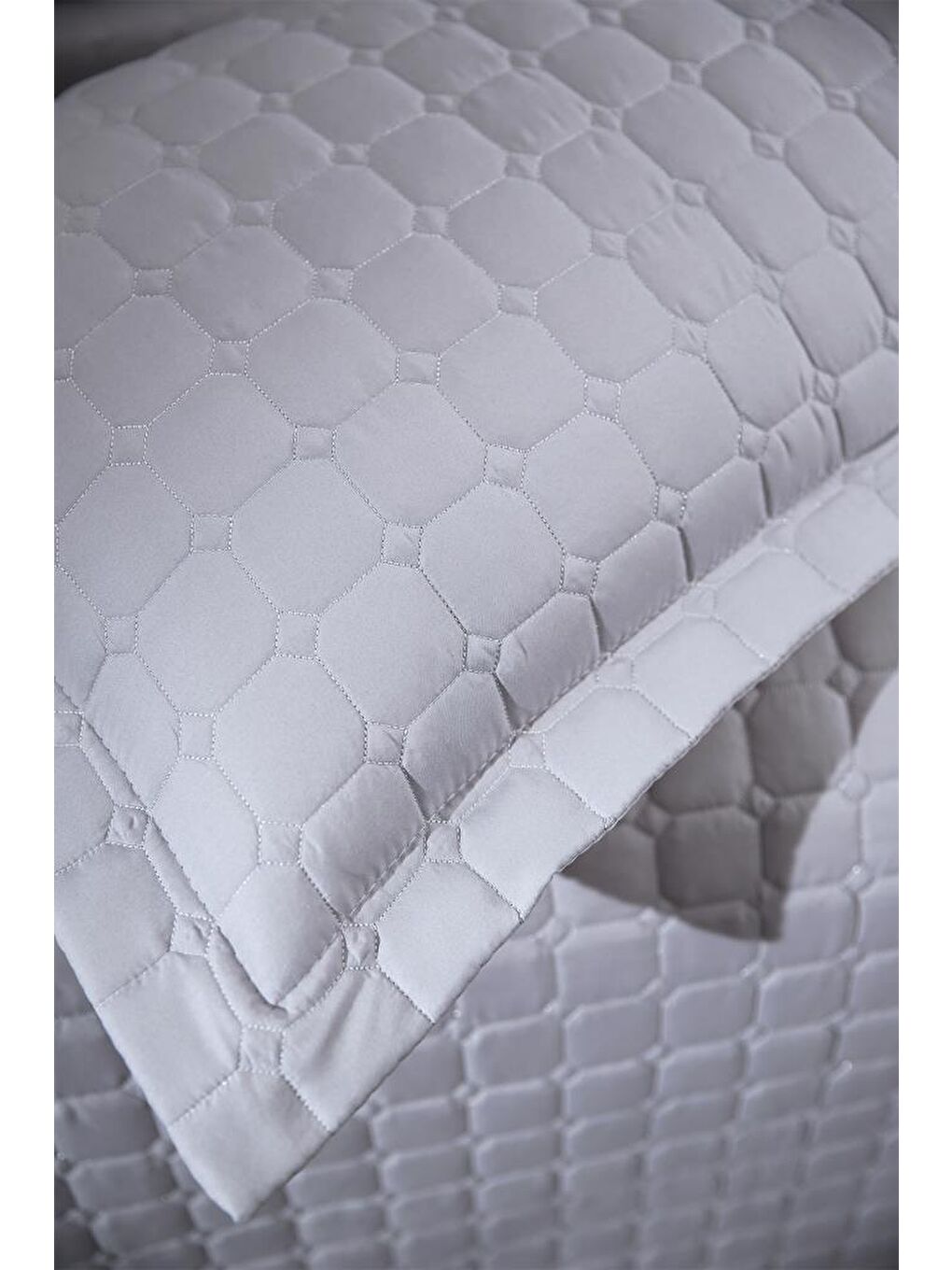 Estiva Çift Kişilik Yatak Örtüsü Gri-7