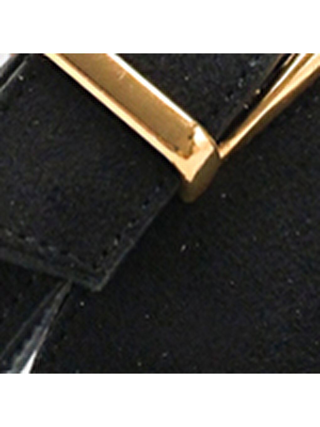 Siyah Joell Gizli Topuklu Feta Metal Tokalı Kadın Babet-6