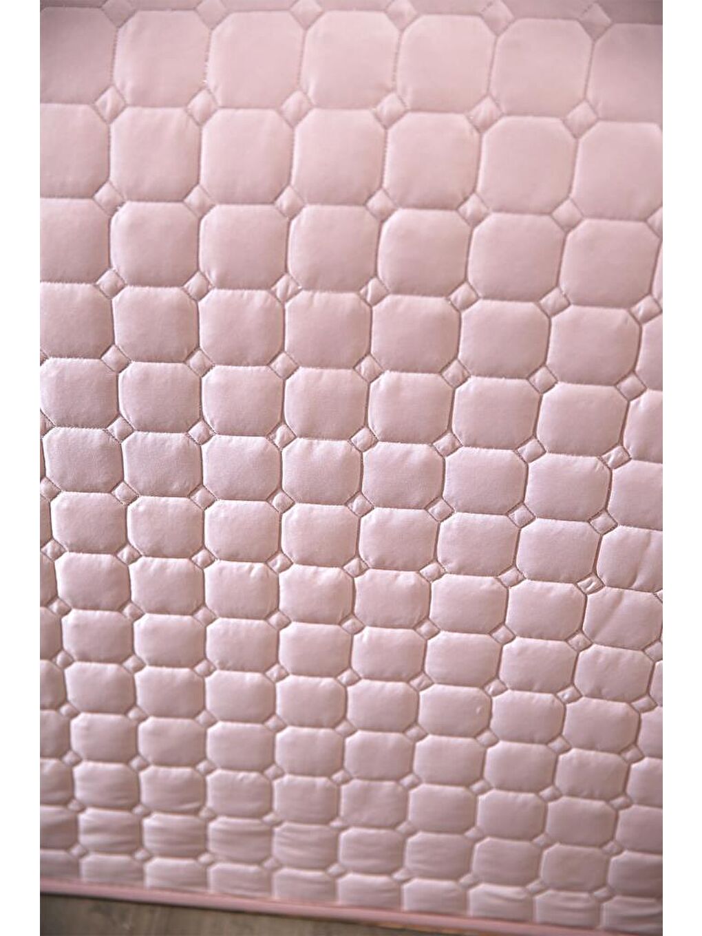 Pembe Estiva Çift Kişilik Yatak Örtüsü Pudra-2