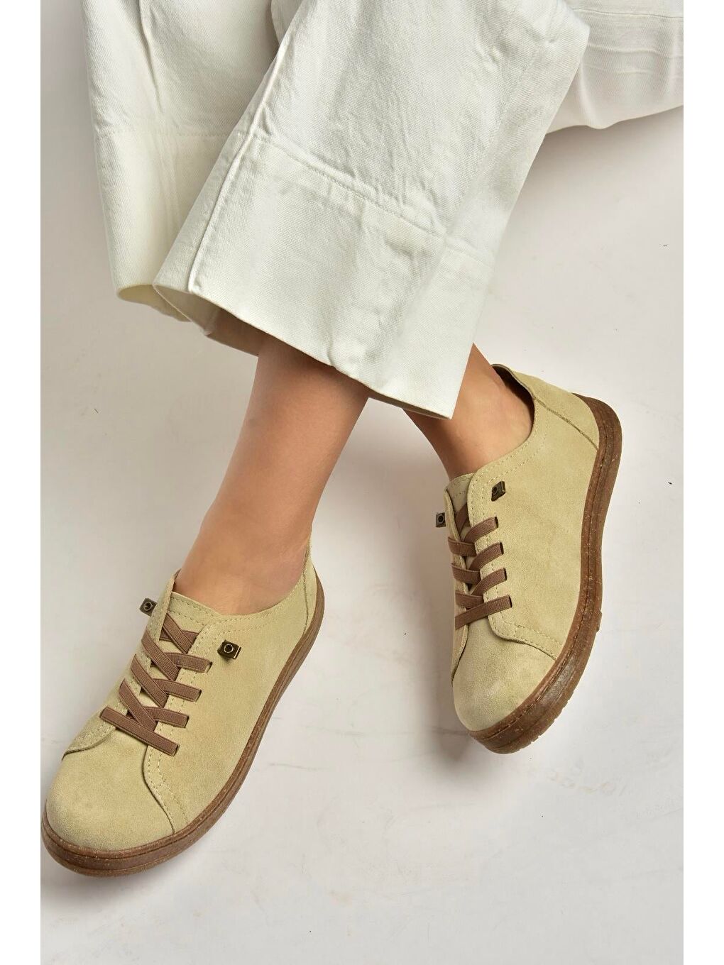 Bej Kadın Sneakers Y999364002-3