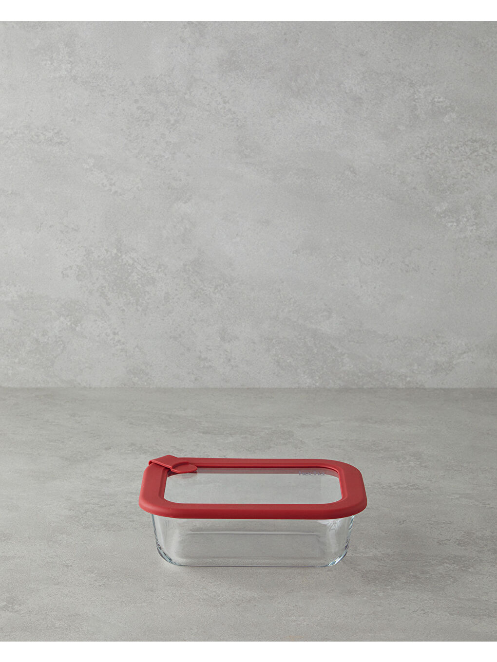 Cam Saklama Kabı 640 ml Kırmızı