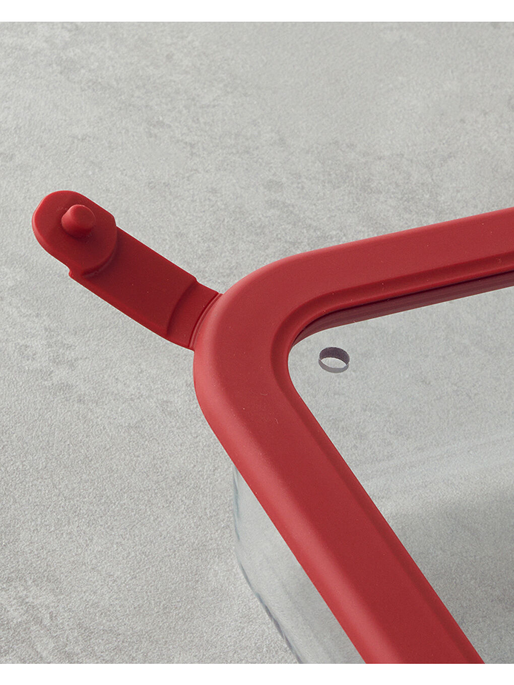 Cam Saklama Kabı 640 ml Kırmızı-2