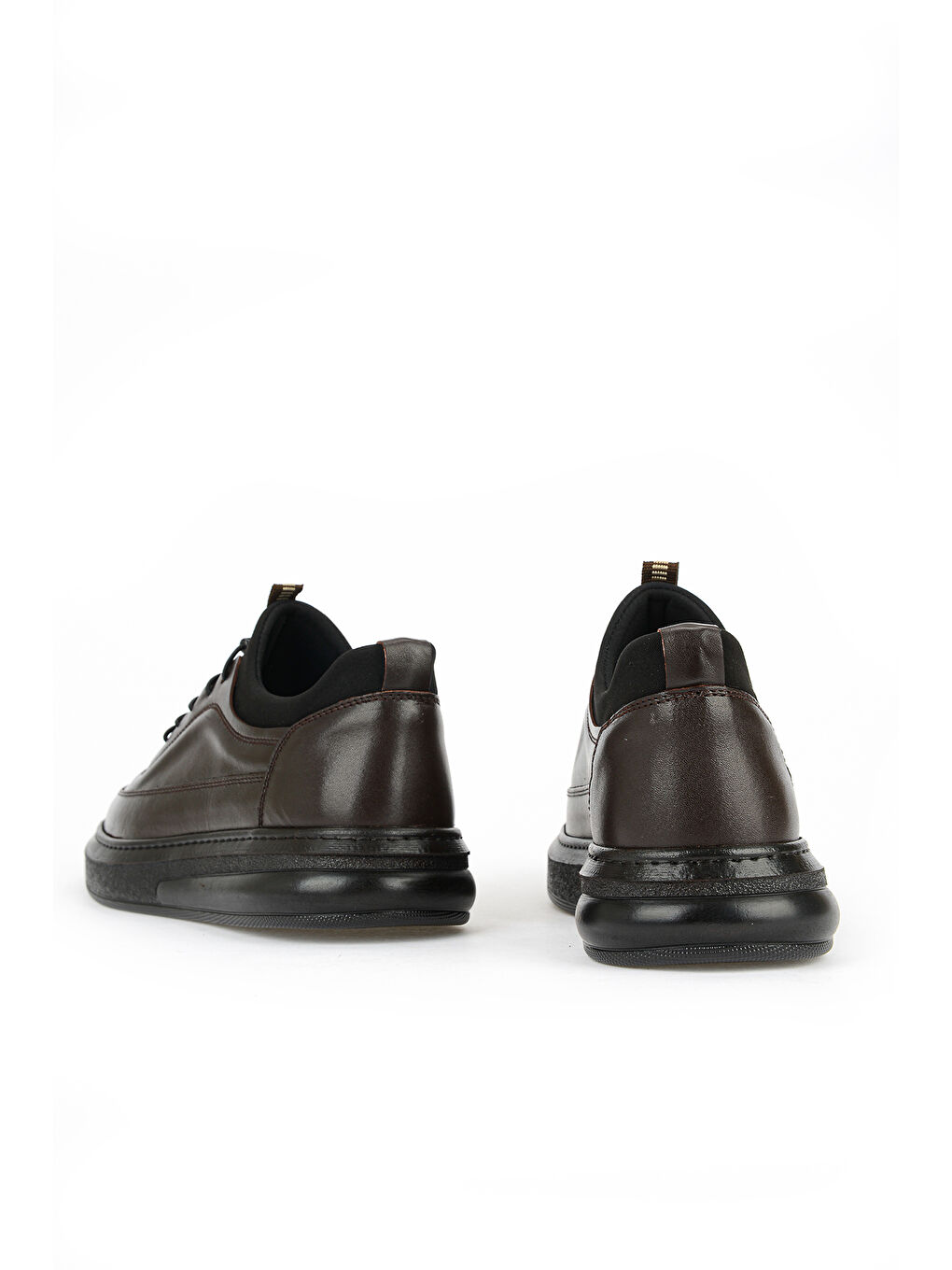 Kahverengi Erkek Hakiki Deri Sneaker 161423Z88 Kahve-2