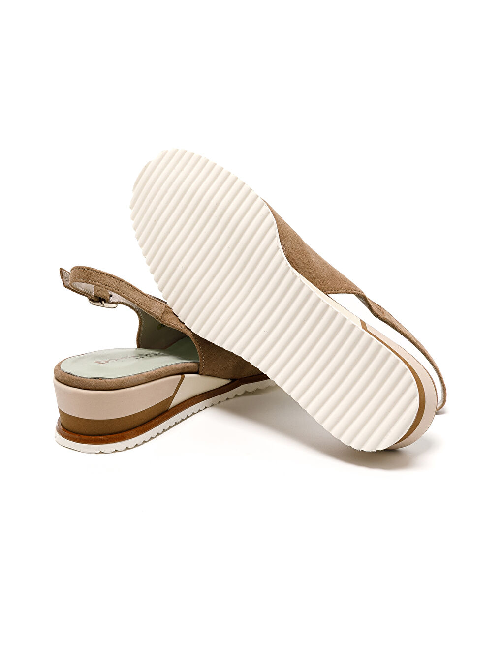 Kahverengi Kadın Sandalet 395716DP VA CAMOSCIO PELLE ANTE-5