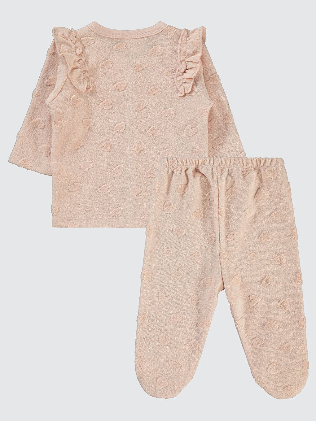 Civil Pembe Baby Kız Bebek Pijama Takımı 1-6 Ay Pudra - 1