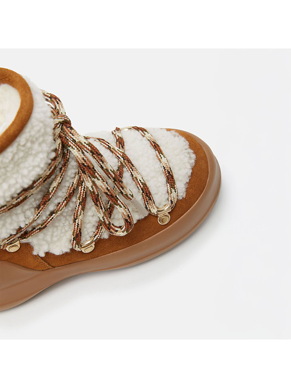 Kahverengi Kadın Bot (Kar) 80D2480020-MA03 LUNA Boot Shearling Whisky/Off White-2