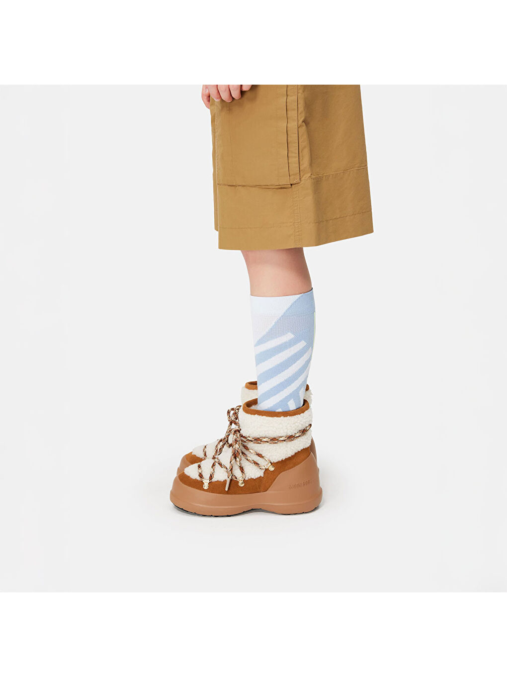 Kahverengi Kadın Bot (Kar) 80D2480020-MA03 LUNA Boot Shearling Whisky/Off White-4