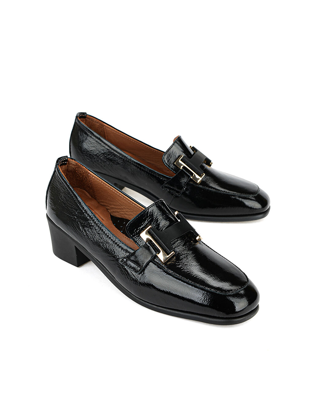 Kadın Hakiki Deri Topuklu Konfor Ayakkabı 1611050Z32492 Siyah-1