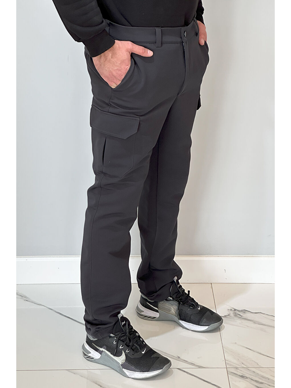 Erkek Kargo Cep İçi Şardonlu Pantolon REA-9707 Lacivert-1