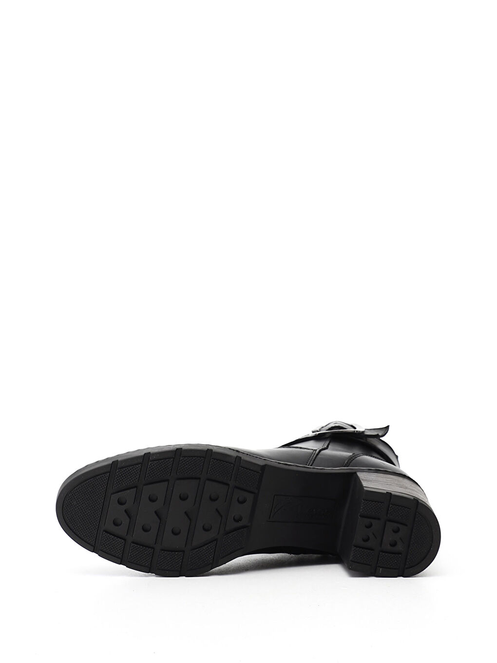 Siyah Kadın SİYAH Fermuarlı Kalın Topuklu Hakiki Deri Bot-3