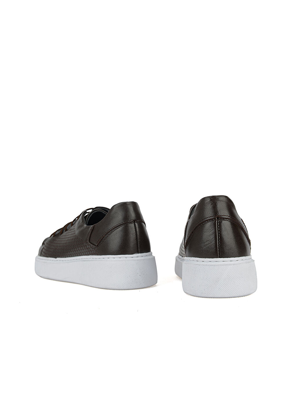 Kahverengi Erkek Hakiki Deri Sneaker 161423Z515 Kahve-2