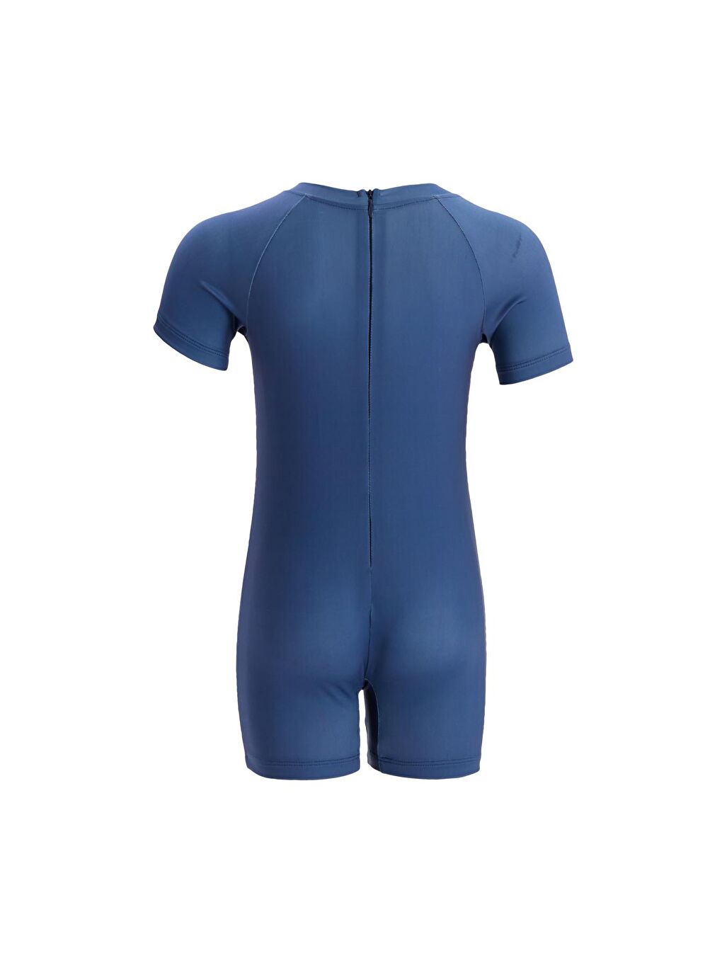 Tulum Kısa Kollu Şortlu Çocuk Yüzücü Mayo Dıno 5452 Koyu Lacivert-1