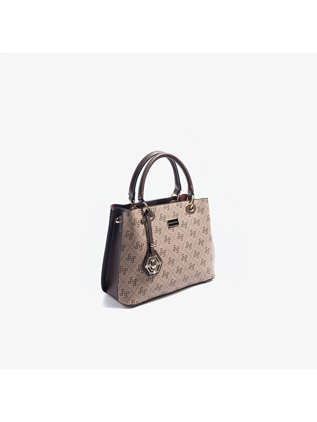 Kahverengi Kadın SP1272-M178 SILVER POLO El Çantası Koyu Bej-Kahve-1
