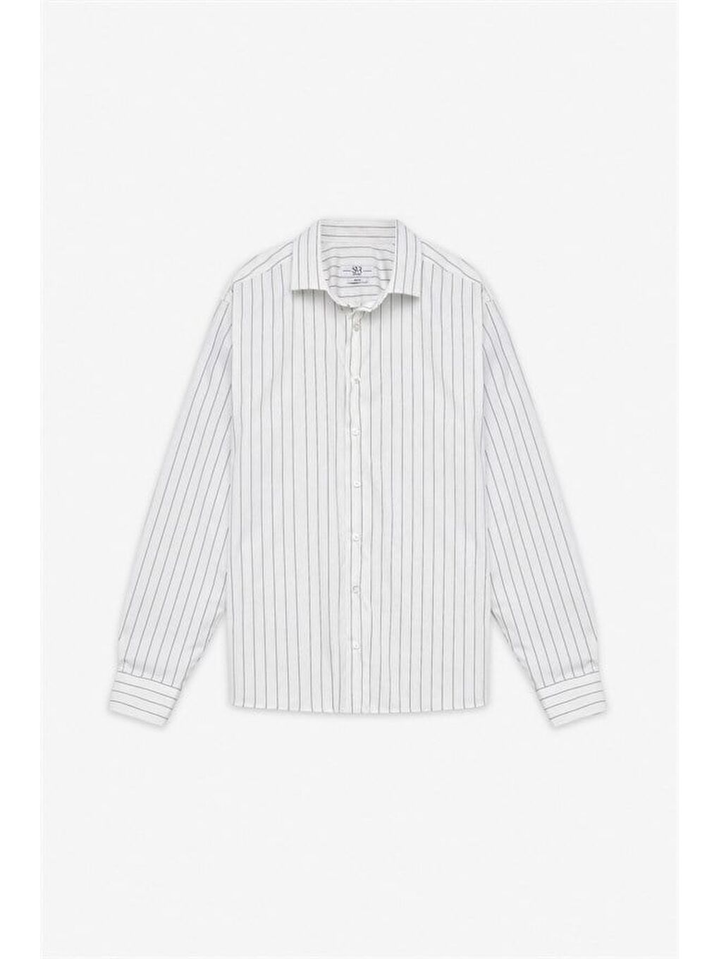 Lacivert Slim Klasik Yaka Casual Gömlek-6