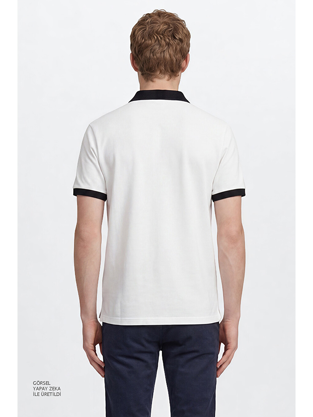 Erkek Lacivert Pamuklu Slim Fit Dar Kesim 5 Cepli Esnek Pantolon-4