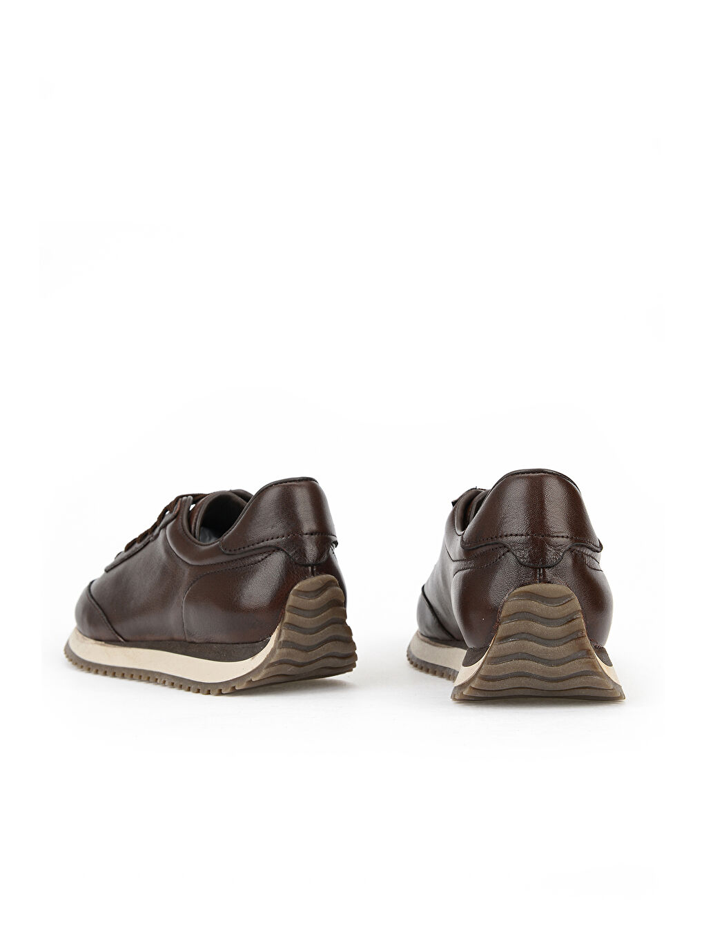 Kahverengi Erkek Hakiki Deri Sneaker 1611026Z229 Kahve-2