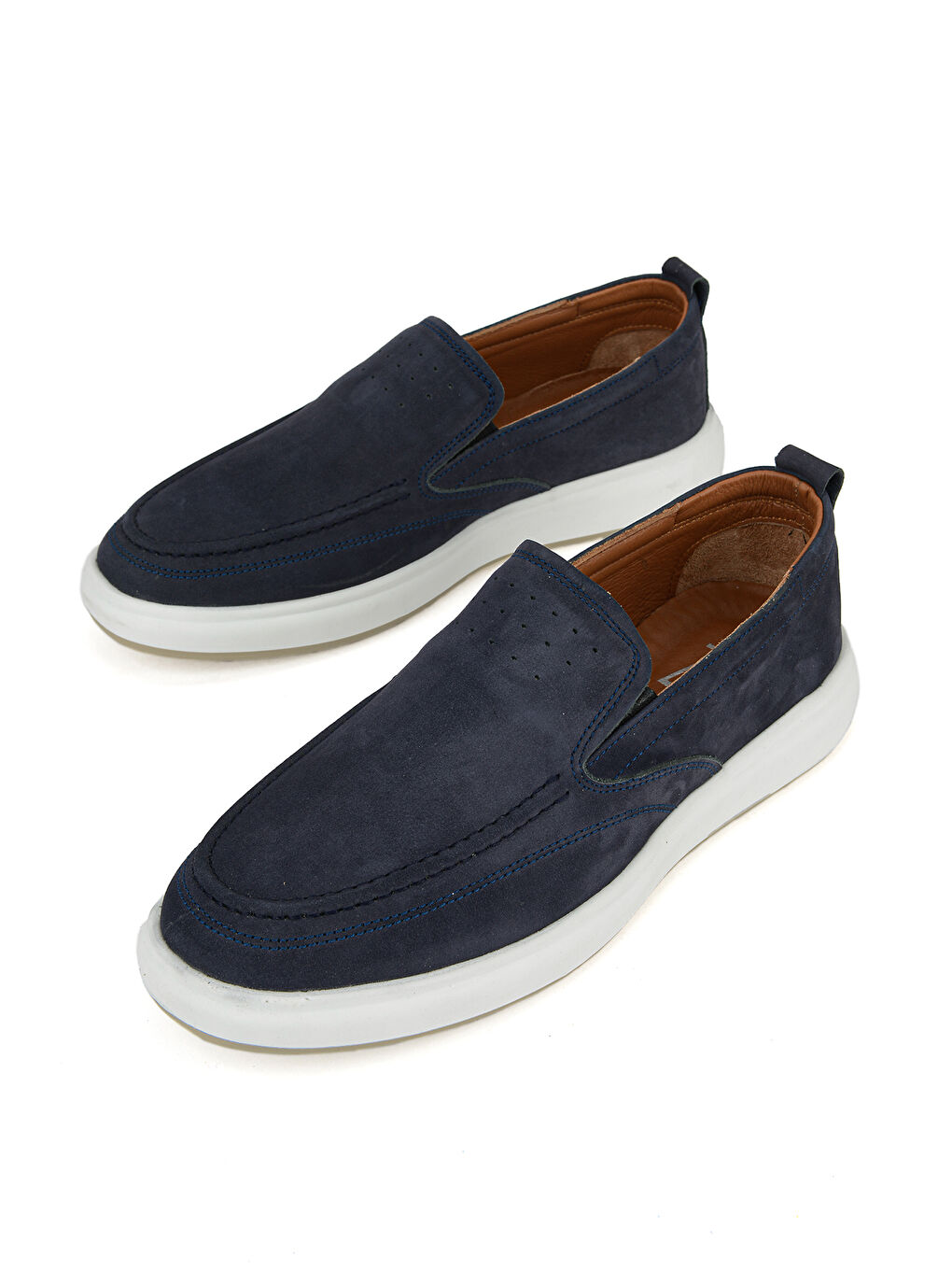 Erkek Hakiki Deri Konfor Ayakkabı 1611025Z20172 Lacivert-4