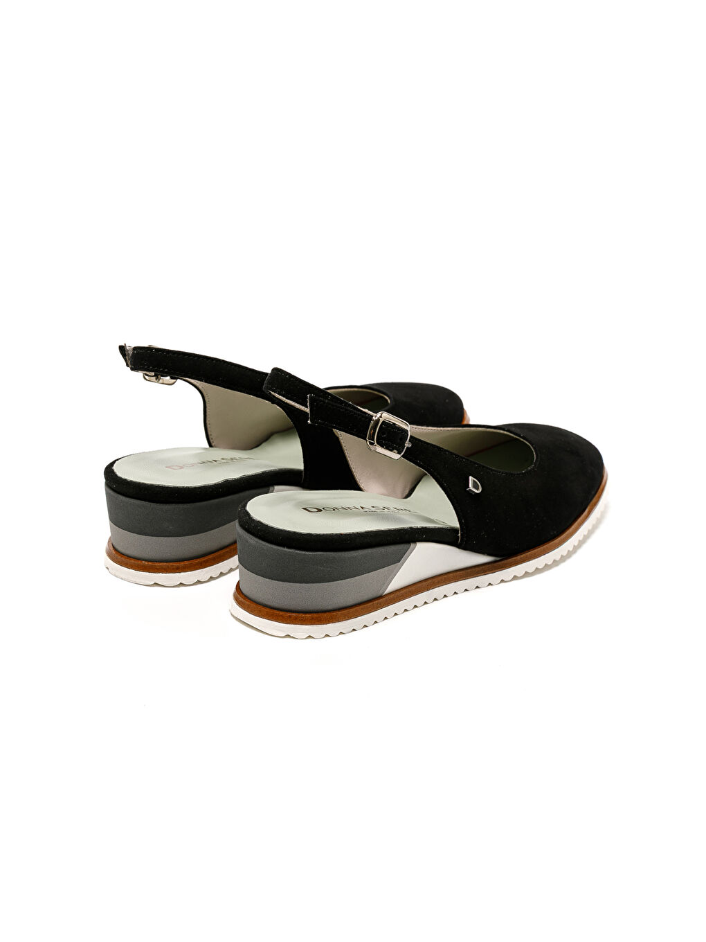 Siyah Kadın Sandalet 395716DP VA CAMOSCIO PELLE ANTE-4