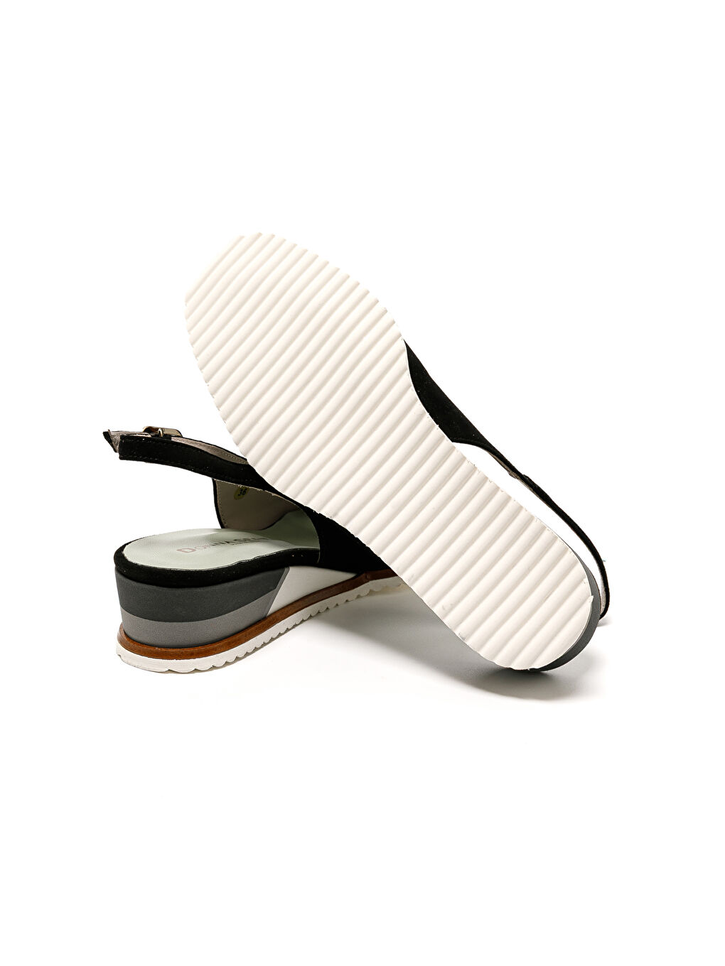 Siyah Kadın Sandalet 395716DP VA CAMOSCIO PELLE ANTE-5