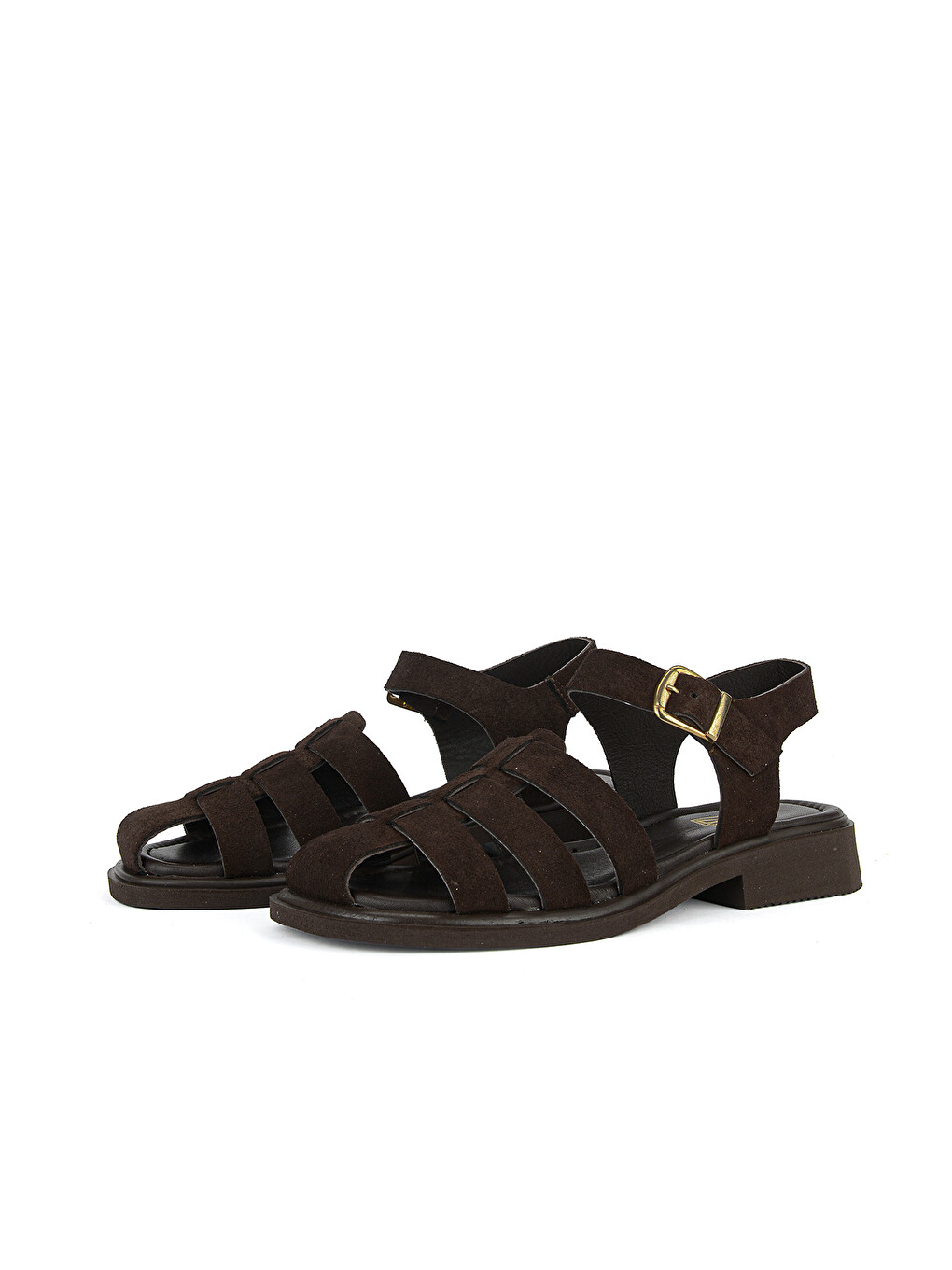Kahverengi Kadın Hakiki Deri Sandalet 1611061z7004 Kahve-4