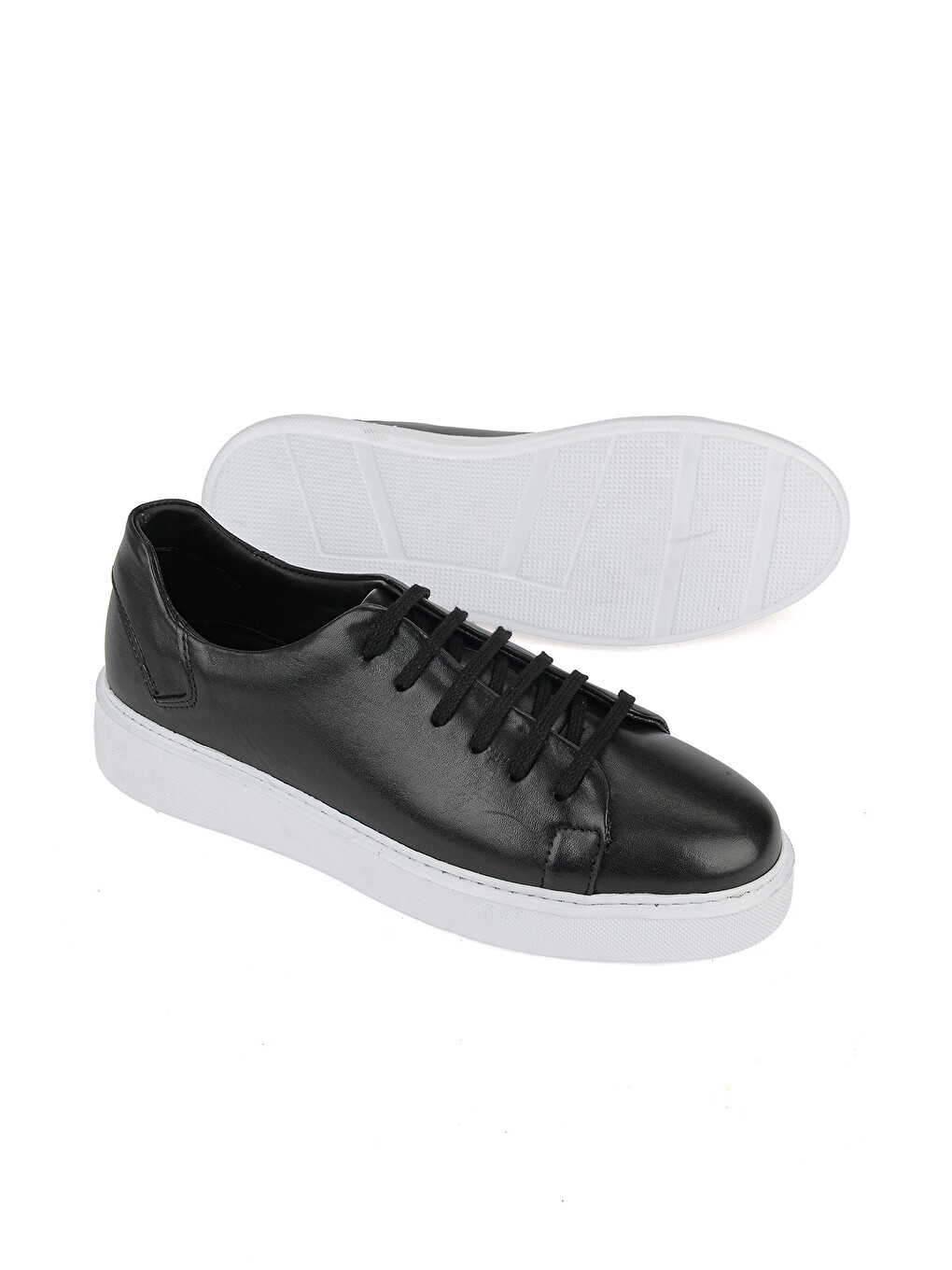 Erkek Hakiki Deri Sneaker 161423Z514 Siyah-3