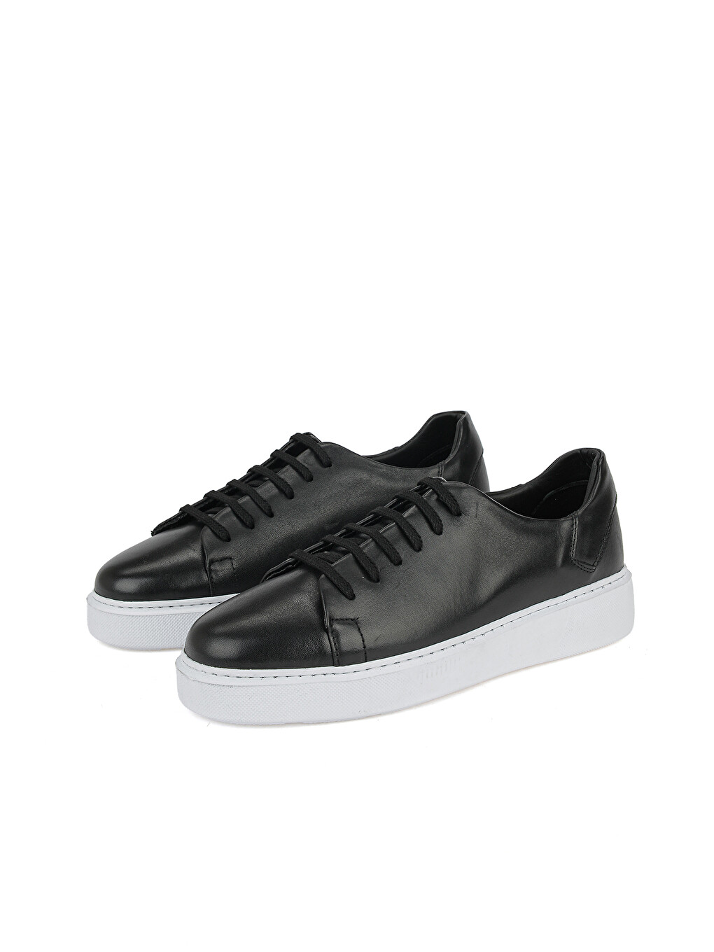 Erkek Hakiki Deri Sneaker 161423Z514 Siyah-4