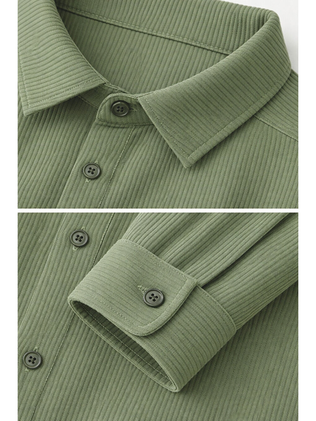 Yeşil Erkek Çocuk Modern Kesim Beyaz Polyester Basic Gömlek Ak8789-1