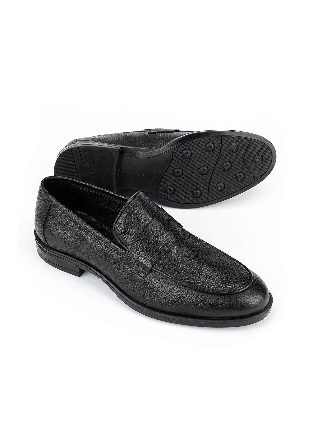 Erkek Hakiki Deri Ayakkabı 161986Z4075 Siyah-3