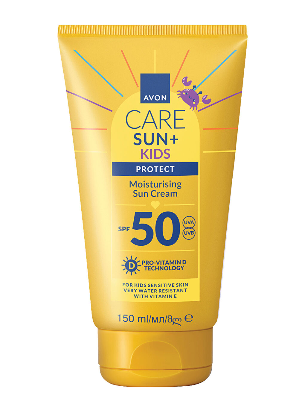 Care SUN+ PROTECT Çocuklar İçin Nemlendirici Güneş Kremi SPF50 150 Ml.